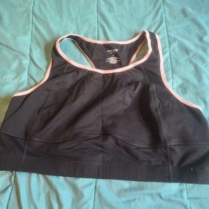 Torrid Black & Pink Lattice Sports Bra Sz 4